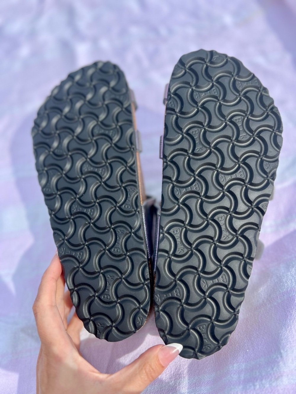 Women’s Birkenstock Mayari Iridescent Purple Viola Strappy Sandals - Picture 6 of 6